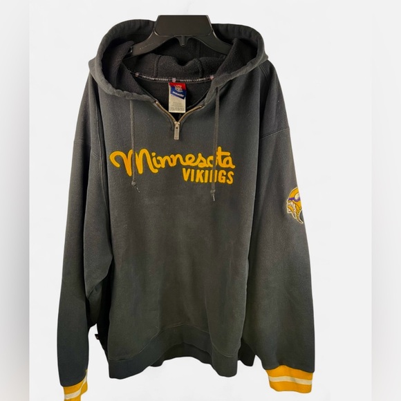 Reebok Gridiron Official NFL Minnesota Vikings Embroidered Hoodie - Picture 1 of 5
